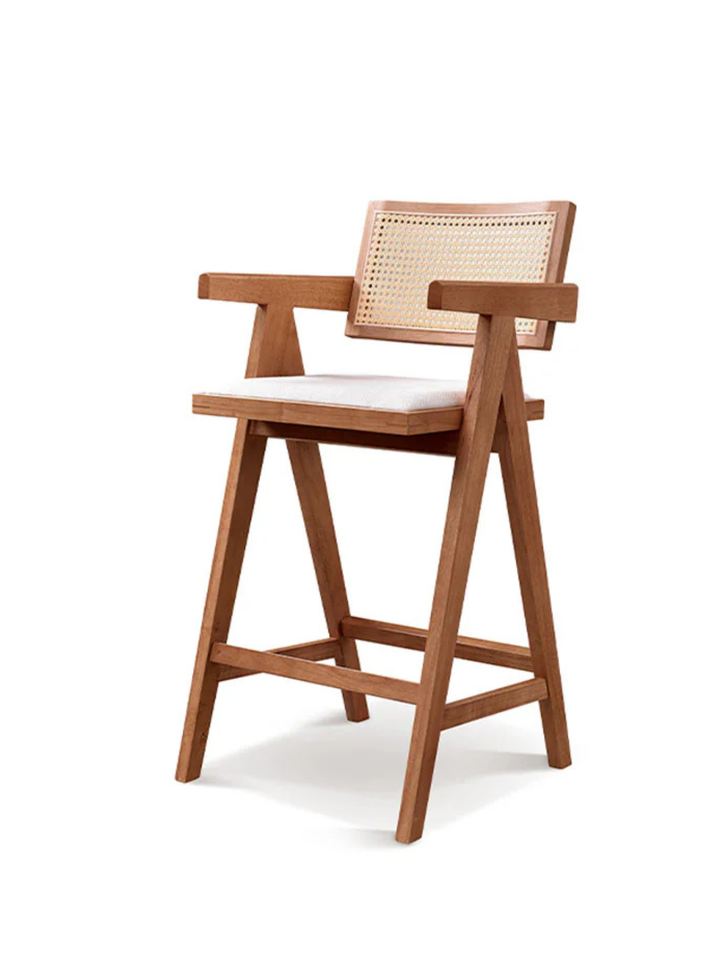 VARIETY-Cherry Rattan Bar Stool 02 實木藤織吧椅(兩張)