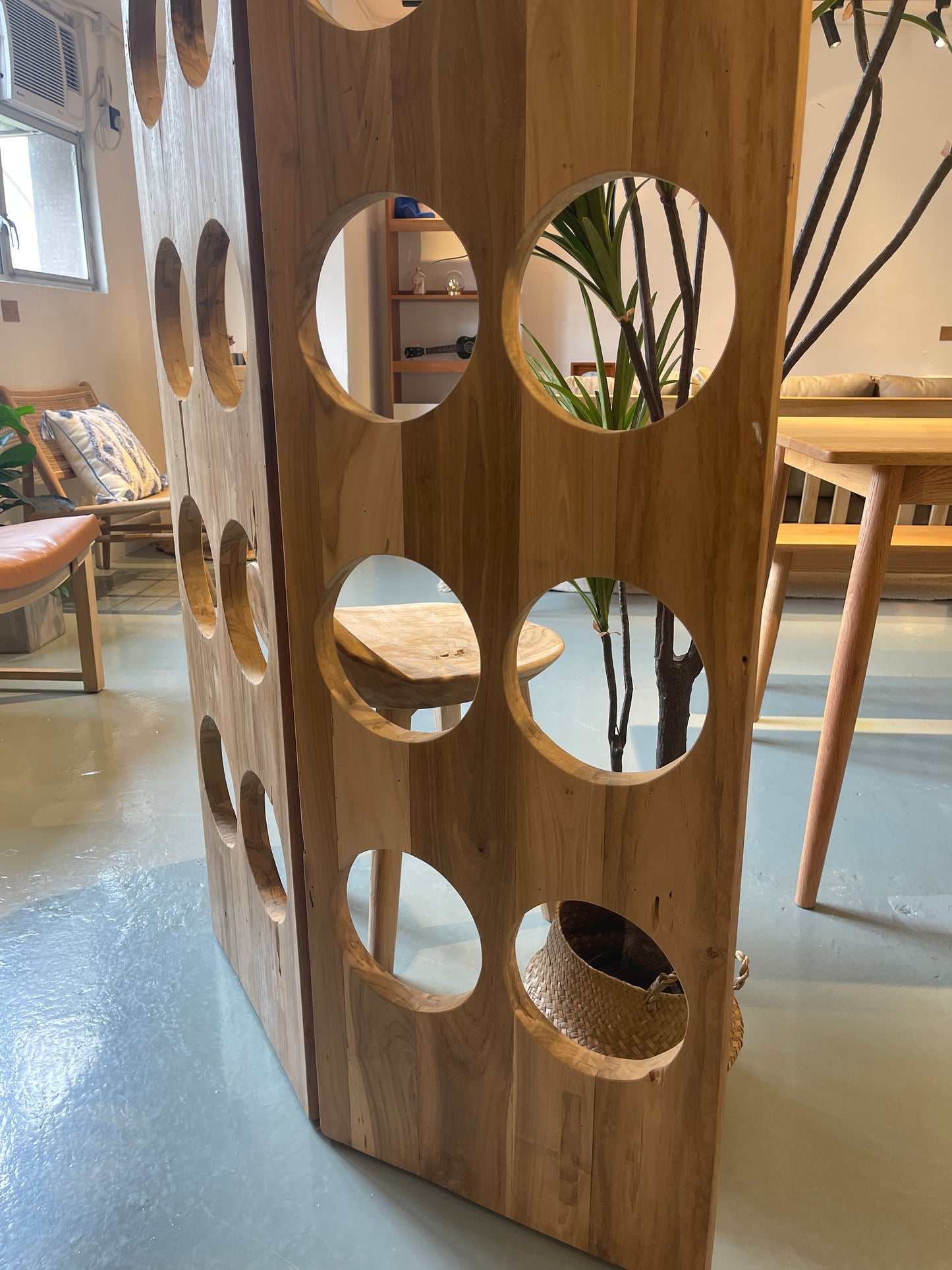 SAMPONI Room Divider Indonesian teak screen