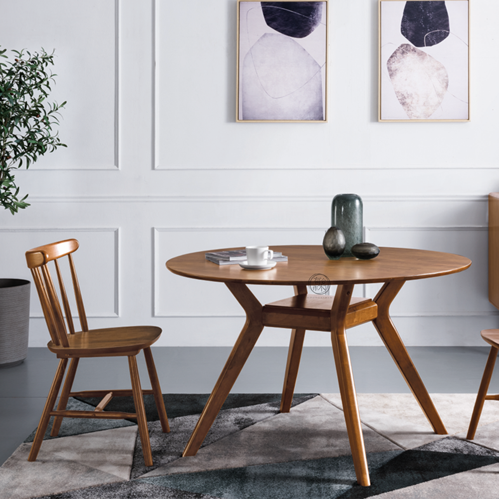 VARIETY 120 2-Level Round Table 實木雙層圓枱