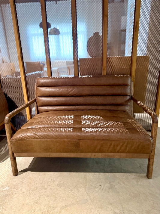 ATELIER Channel Tufted Leather Sofa 實木真皮梳化