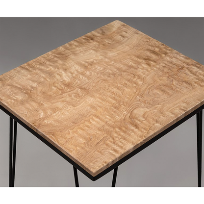Appreciating wood work｜[The Way of Water] Gold water ripples • Ash willow log coffee table