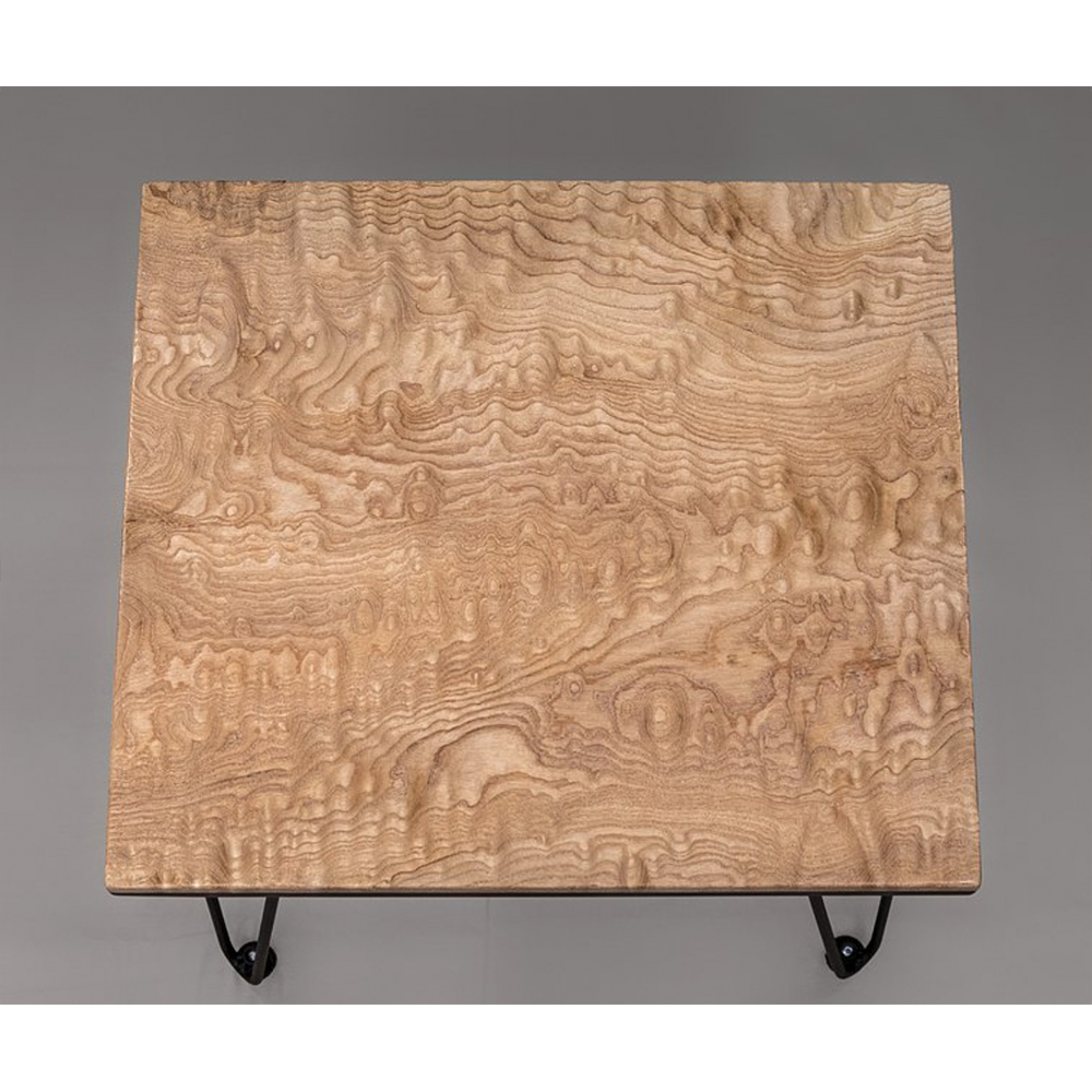 Appreciating wood work｜[The Way of Water] Gold water ripples • Ash willow log coffee table
