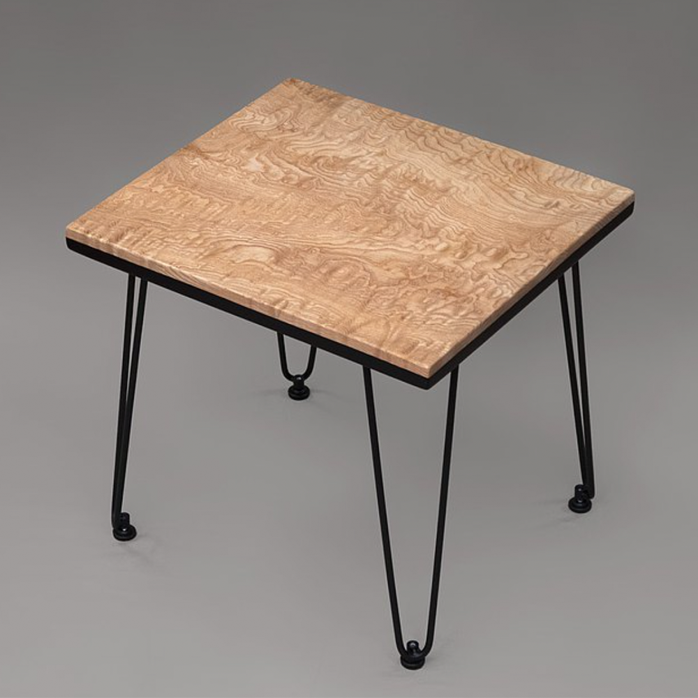 Appreciating wood work｜[The Way of Water] Gold water ripples • Ash willow log coffee table
