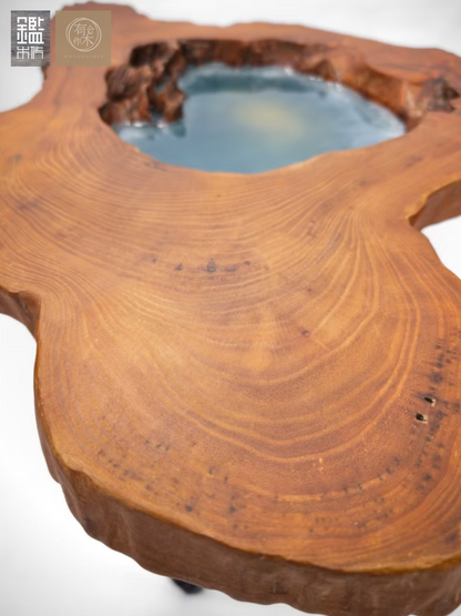 【香港製造】鑑木作 | 檫木系列：原木湖泊茶几（只有一張，售完即止）