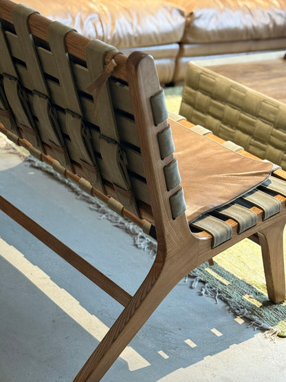 ATELIER Strapped Bench / Sofa實木織帶真皮長椅/梳化