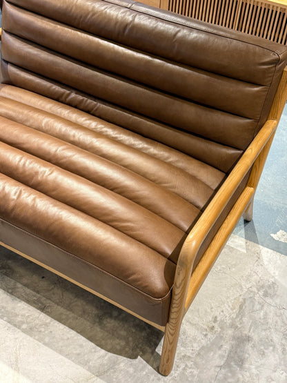 ATELIER Channel Tufted Leather Sofa 實木真皮梳化