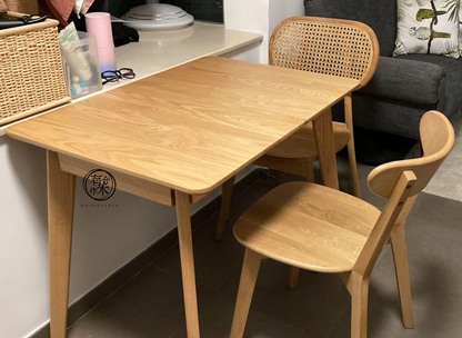 LUMINOUS Dining Chair 實木橡木餐椅 (原木/深胡桃木色)