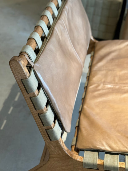 ATELIER Strapped Bench / Sofa實木織帶真皮長椅/梳化