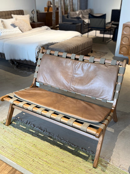 ATELIER Strapped Bench / Sofa實木織帶真皮長椅/梳化