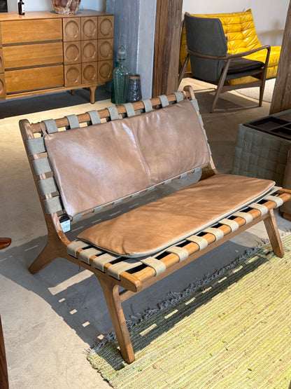 ATELIER Strapped Bench / Sofa實木織帶真皮長椅/梳化