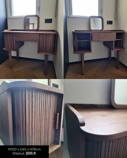 SIMPLY Vanity Desk 實木捲簾梳妝枱