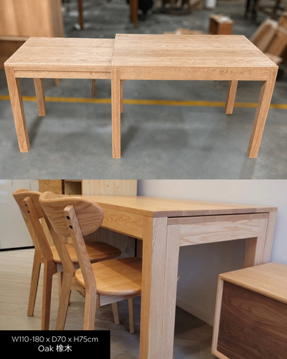 DELIGHT Extendable Table 02 實木側開合餐枱 (可訂造)