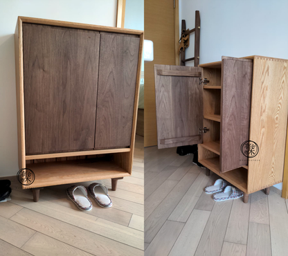 SIMPLY Square Shoe Cabinet 實木鞋櫃（可訂造）