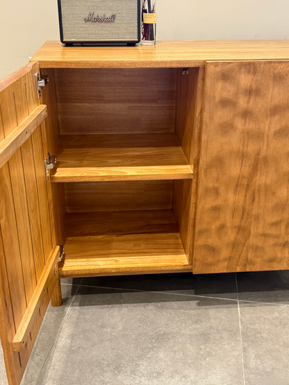ATELIER Ripple Wave Sideboard 實木海浪紋邊櫃