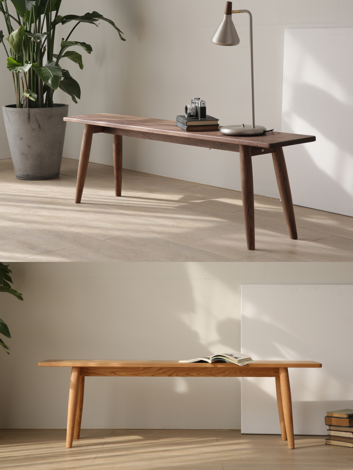 SIMPLY Curve Bench 實木長椅