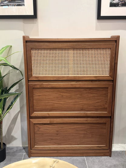 DELIGHT Flip Down Slim Shoe Cabinet 01 實木薄鞋櫃（可訂造）