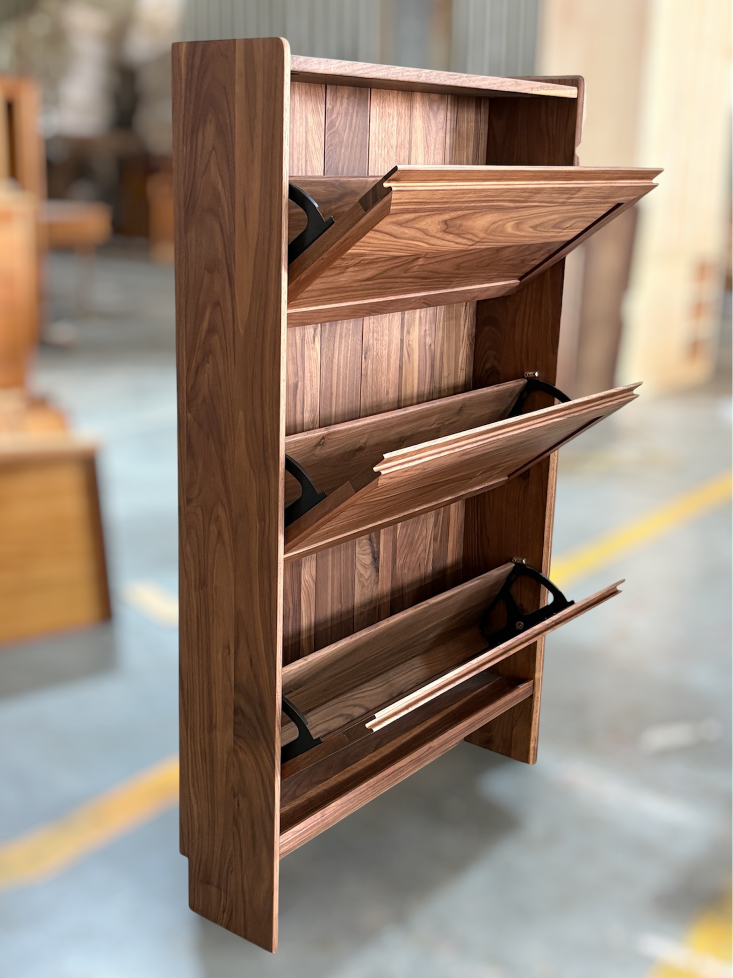 DELIGHT Flip Down Slim Shoe Cabinet 實木薄鞋櫃