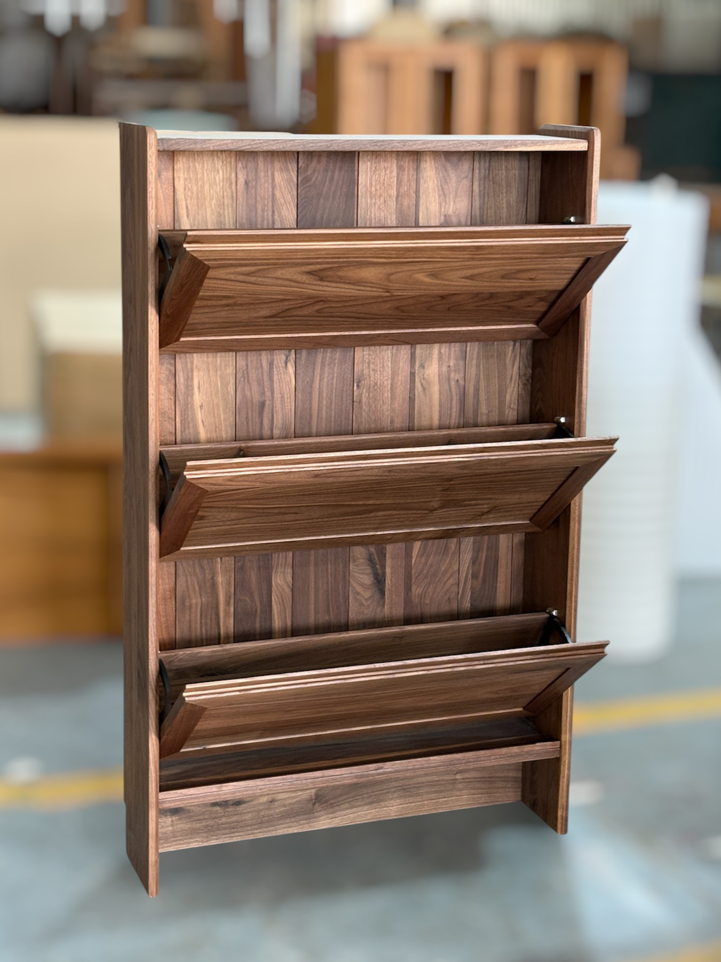 DELIGHT Flip Down Slim Shoe Cabinet 實木薄鞋櫃