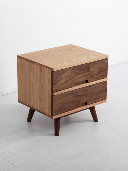 SIMPLY 2-Drawer Bedside Cabinet 實木床頭櫃