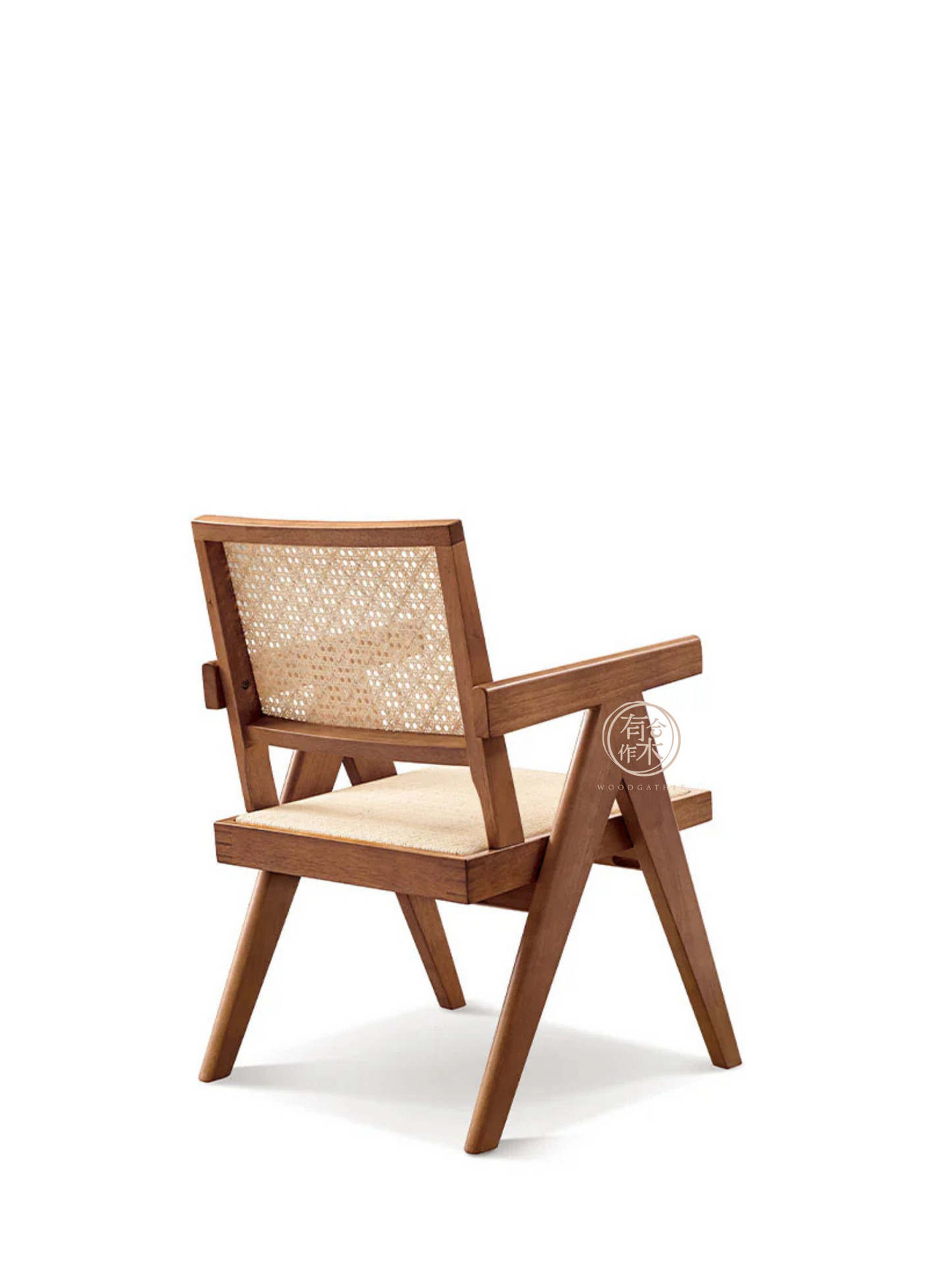 VARIETY-Cherry Rattan Handle Chair 01 實木扶手藤織椅