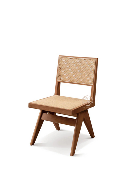 VARIETY-Cherry Rattan Chair 01 (a pair) solid wood rattan chair (two pieces)