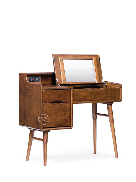 VARIETY 100 Vanity Desk 02 (with socket)實木梳妝枱