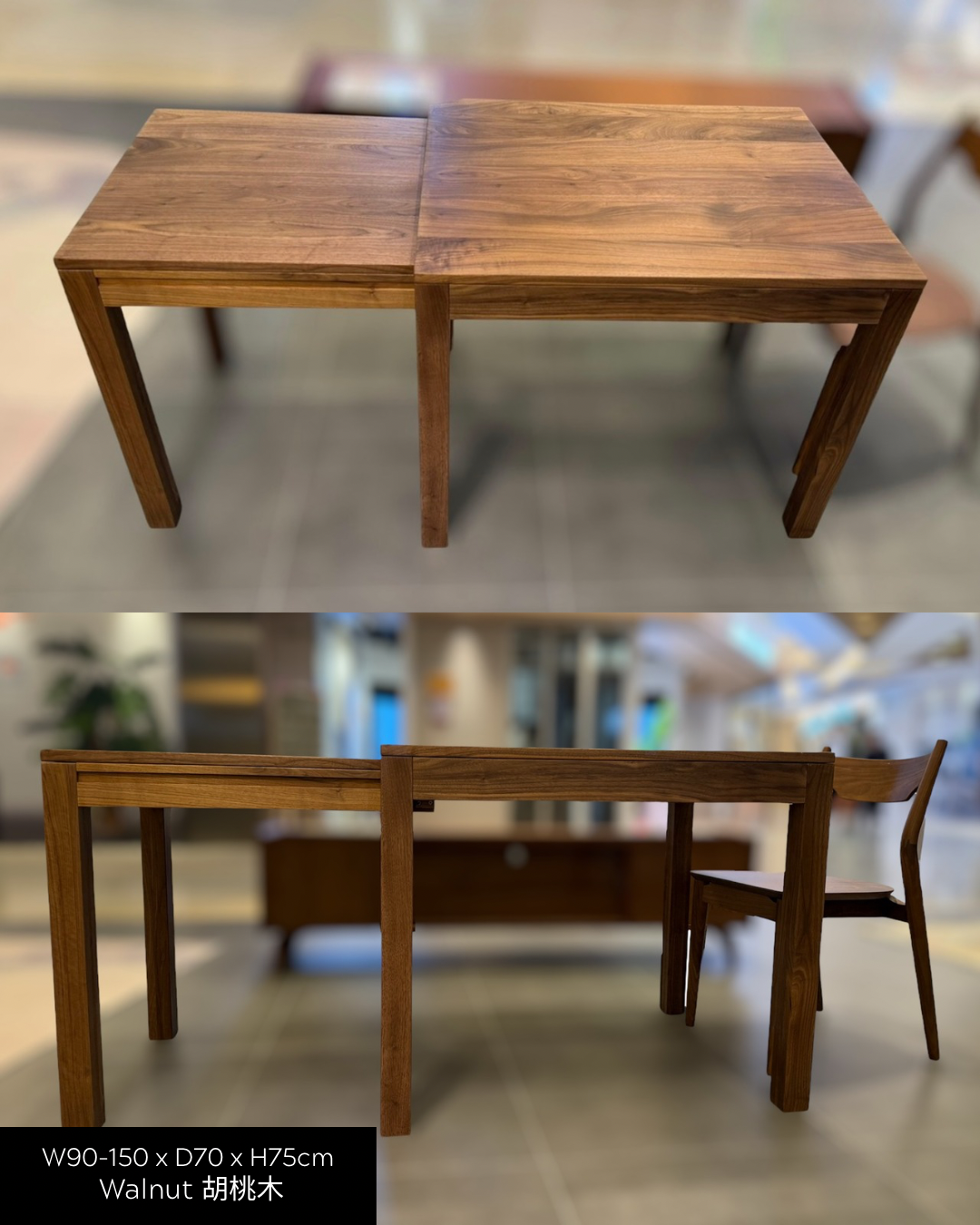 DELIGHT Extendable Table 02 實木側開合餐枱 (可訂造)