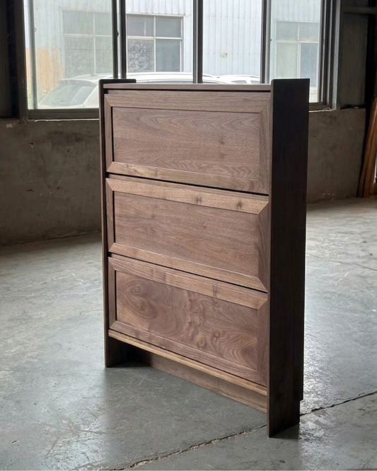 DELIGHT Flip Down Slim Shoe Cabinet 實木薄鞋櫃