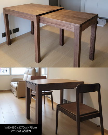 DELIGHT Extendable Table 02 實木側開合餐枱 (可訂造)
