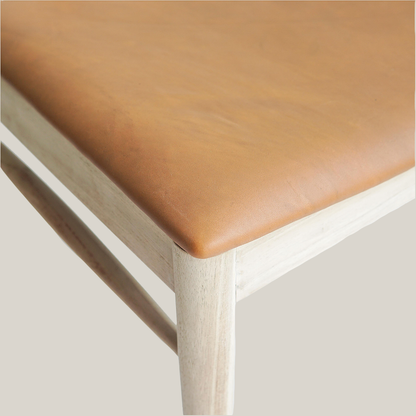 SAND Teak Dining Chair Leather 實木小牛皮餐椅