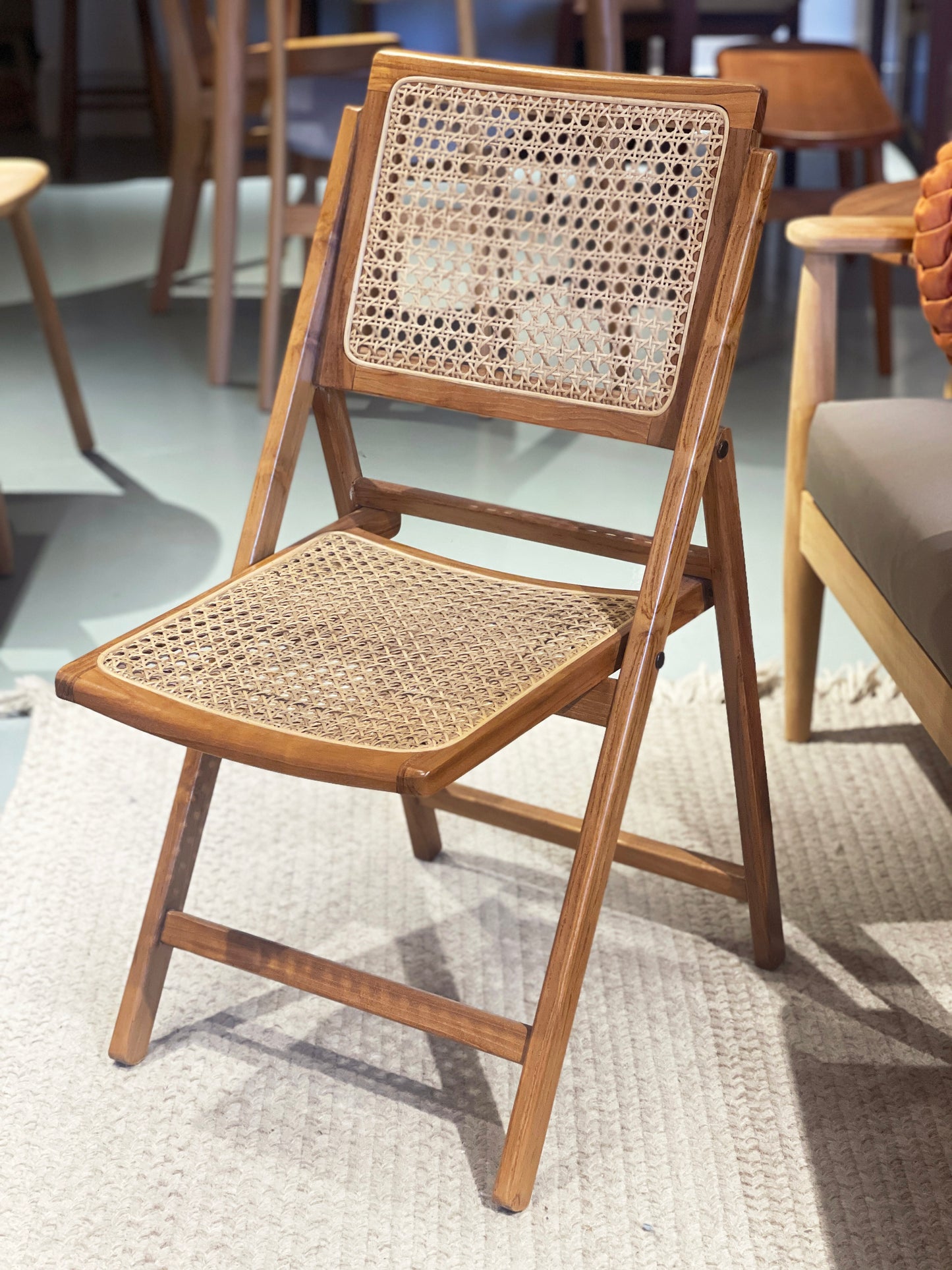 VINE Teak Folding Chair Indonesian teak folding chair