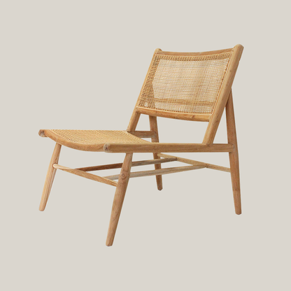 VINE Teak Relax Deckchair 印尼柚木藤織休閑椅