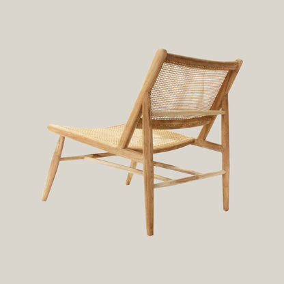VINE Teak Relax Deckchair 印尼柚木藤織休閑椅