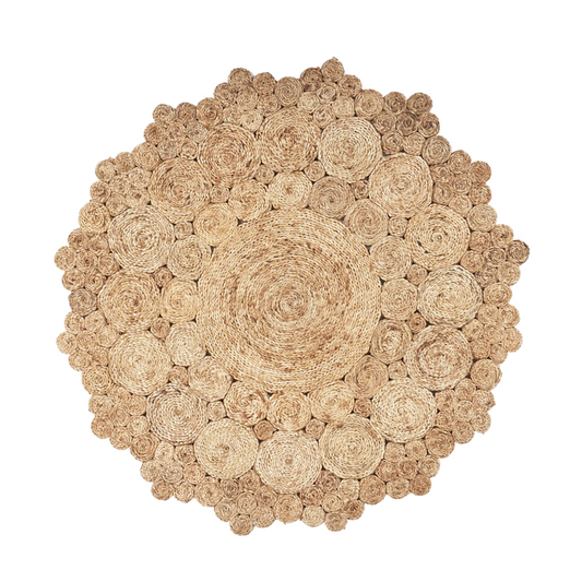Natural Jute Hand-braided Rug 01 天然黃麻地毯 01